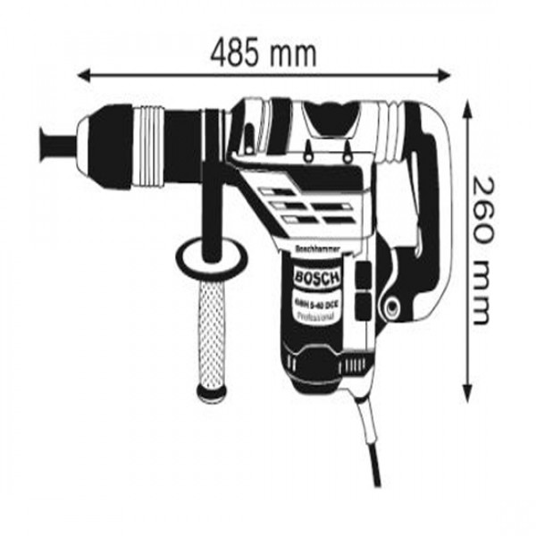 Bosch GBH 5 40 DCE Rotary Hammer Professional With SDS Max 1150W